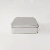 15x15x5 Kare Gümüş Metal Kutu