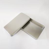 24x14x4 Dikdörtgen Gümüş Metal Kutu
