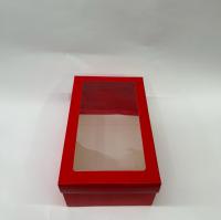 25x15x10 Kırmızı Pencereli Kutu