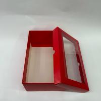 25x15x10 Kırmızı Pencereli Kutu