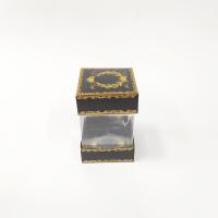 8x8x11 Çifti Altın Yaldızlı Siyah Kutu