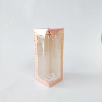 8x8x21 Altın Yaldızlı Pembe Kutu