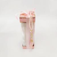 8x8x25 Altın Yaldızlı Pembe Kutu