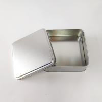 15x15x5 Kare Gümüş Metal Kutu