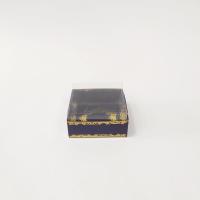 8x8x4 Altın Yaldızlı Lacivert Kutu