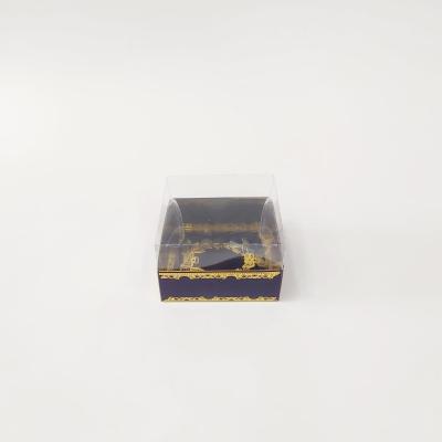 8x8x5 Altın Yaldızlı Lacivert Kutu