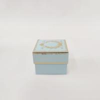 8x8x6 Altın Yaldızlı Mavi Kutu